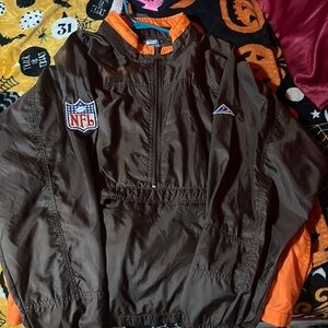 Vintage Cleveland Browns Apex One Half Zip Windbreaker Jacket L